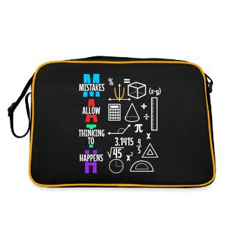 Mistakes Allow Thinking To Happen - Retro Bag - black/gold - Back