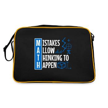 Mistakes Allow Thinking To Happen - Retro Bag - black/gold - Back