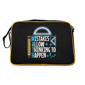 Mistakes Allow Thinking To Happen - Retro Bag - black/gold - Back