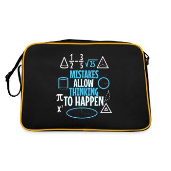 Mistakes Allow Thinking To Happen - Retro Bag - black/gold - Back