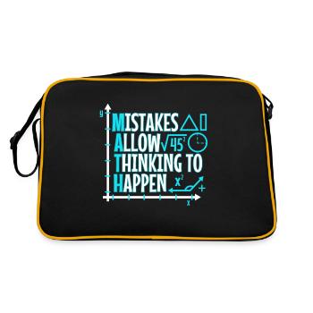 Mistakes Allow Thinking To Happen - Retro Bag - black/gold - Back