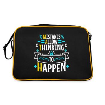 Dear math grow up and solve your own problems - Retro Bag - black/gold - Back