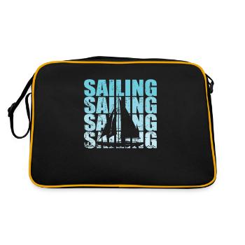 Voile Voilier Sports nautiques Hobby - Sac Retro - noir/or - Dos