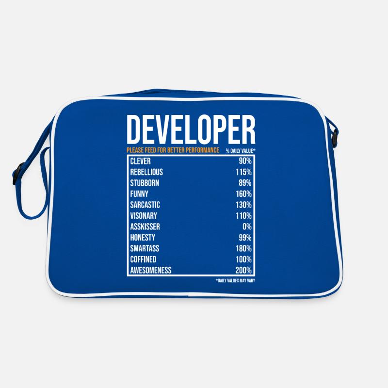 Entwickler Softwareentwickler Informatiker Coder Retro Tasche