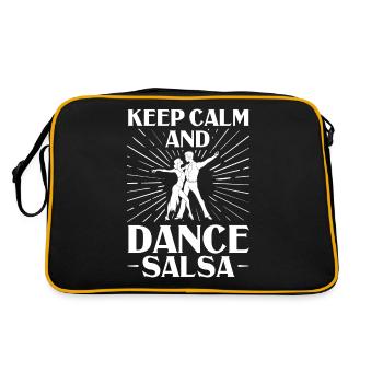 Salsa Dance Music Course Débutant Entraînement Danseur - Sac Retro - noir/or - Dos