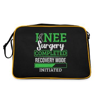 Knee Surgery Completed Knee Replacement - Retro Bag - black/gold - Back