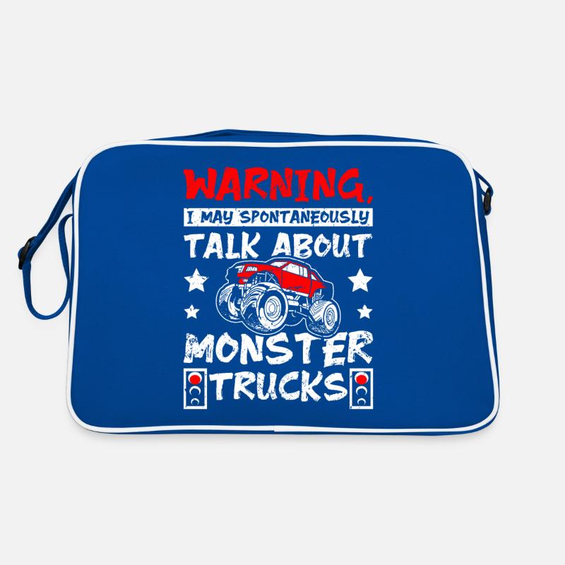 May spontaneously talk about Monster trucks Retro Tasche