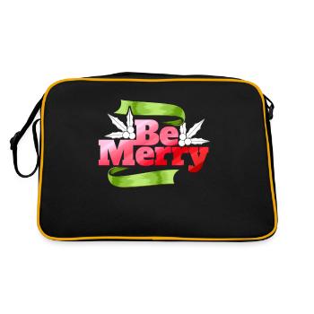 Be Merry Christmas The Mistletoe Christmas - Retro Bag - black/gold - Back