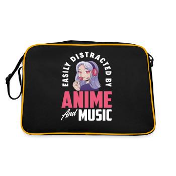 Anime Musique Filles Filles - Sac Retro - noir/or - Dos