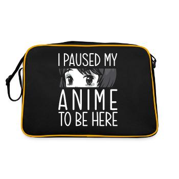 Anime Break Otaku Anime Lover Gift - Retro Bag - black/gold - Back