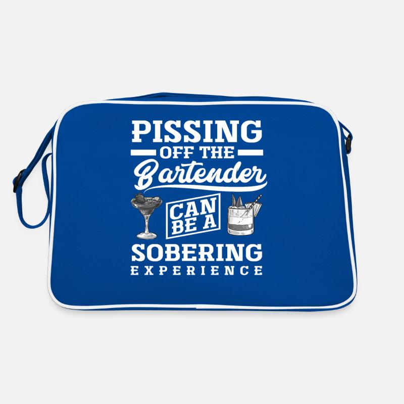 Funny bartender Retro Bag