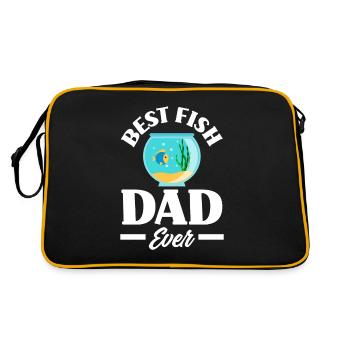 Funny Aquarist Aquarist Aquarium Gift - Retro Bag - black/gold - Back