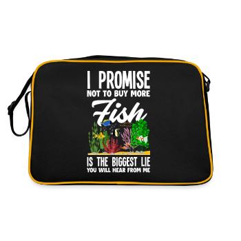 Funny Aquarist Aquarist Aquarium Gift - Retro Bag - black/gold - Back