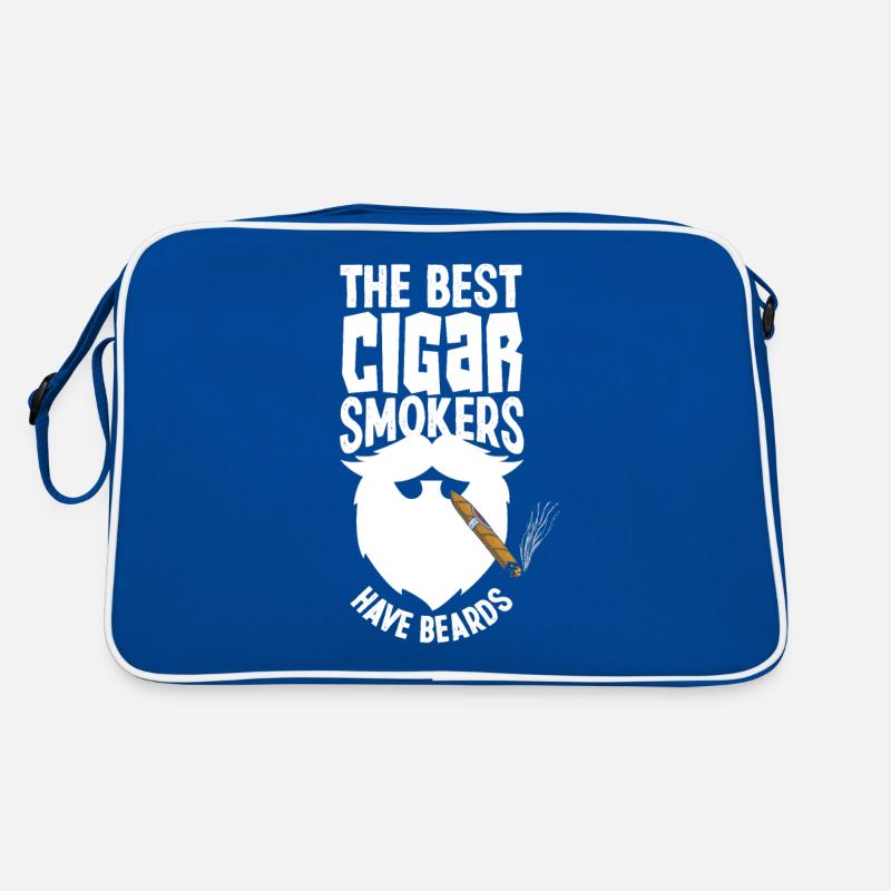 Zigarre Und Bart Zigarrenraucher Geschenk Retro Tasche