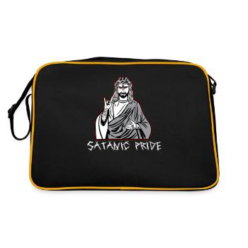 Satanic Pride Not Today Jesus - Retro Bag - black/gold - Back