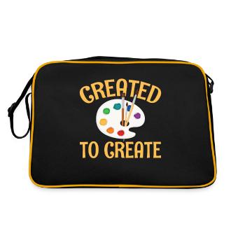Created to Design For All Artists - Retro Bag - black/gold - Back