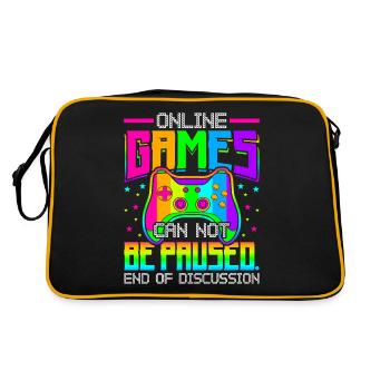 Les jeux en ligne ne peuvent pas être mis en pause Jeux - Sac Retro - noir/or - Dos