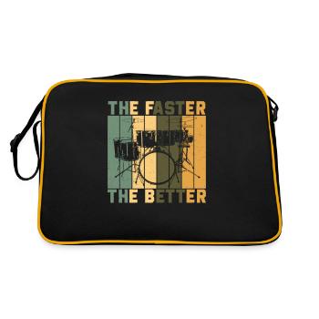 The Faster Funny Drumming Drum Rudiments For A - Retro Bag - black/gold - Back