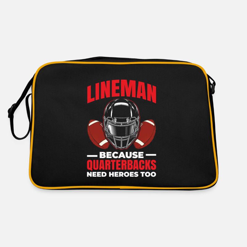 Lineman, Weil Quarterbacks Auch Helden Brauchen Retro Tasche