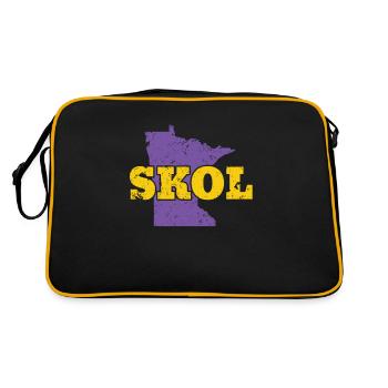 Skol Funny Football Design pour tout le monde - Sac Retro - noir/or - Dos