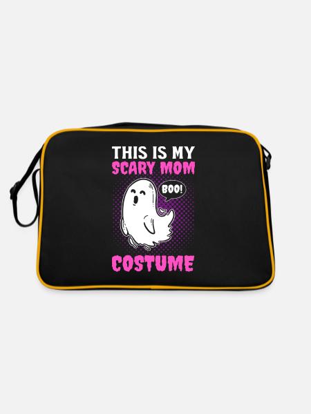 Halloween This Is My Scary Mom Costume Boo - Retro Bag - black/gold - Back