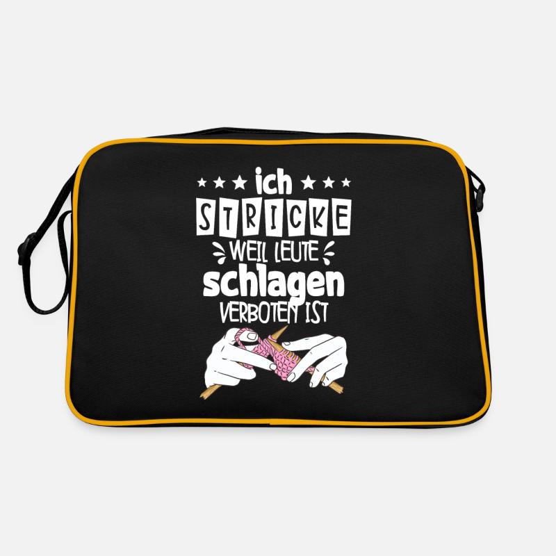 Häkeln - Retro Tasche - Schwarz/Gold