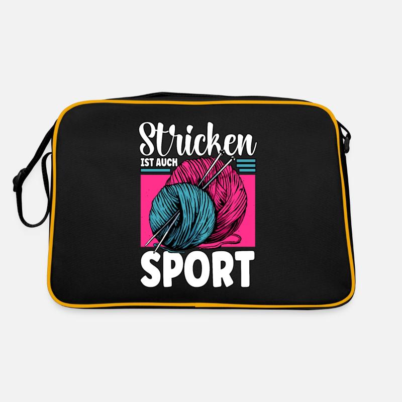 Häkeln - Retro Tasche - Schwarz/Gold