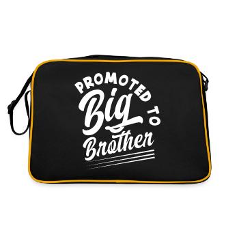 Ascended to Brother Child Son Offspring - Retro Bag - black/gold - Back