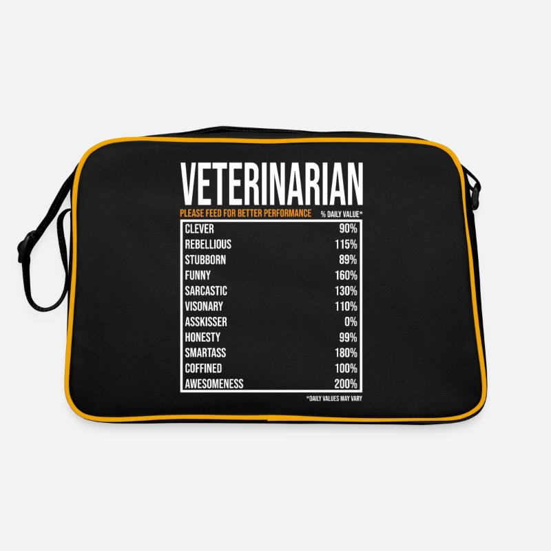 Tierärztin Tierarzt Geschenk Retro Tasche