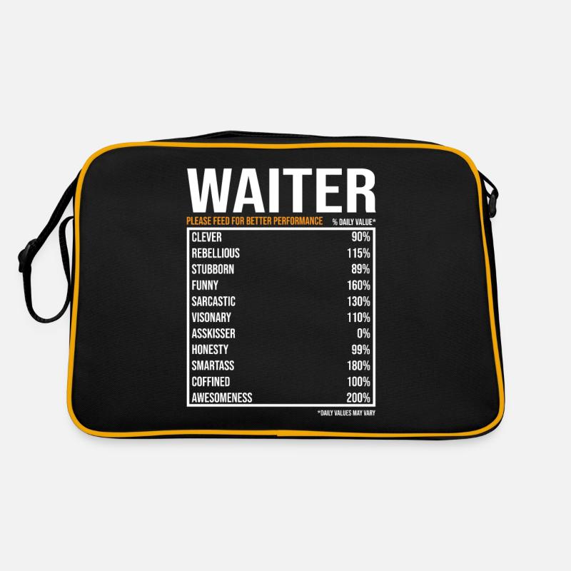 Kellner Spruch Kellner Geschenk Retro Tasche