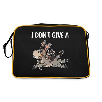 Je ne donne pas à un âne de rats un âne cadeau d’âne - Sac Retro - noir/or - Dos