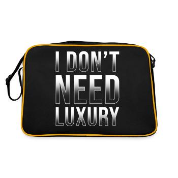 I don't need luxury - Retro Bag - black/gold - Back