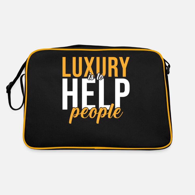 Helfer Geschenk Luxus Ist Menschen Zu Helfen Retro Tasche