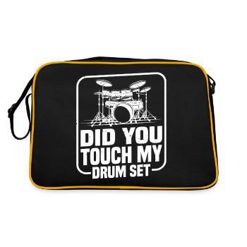 Did You Touch My Drum Set 14 - Retro Bag - black/gold - Back