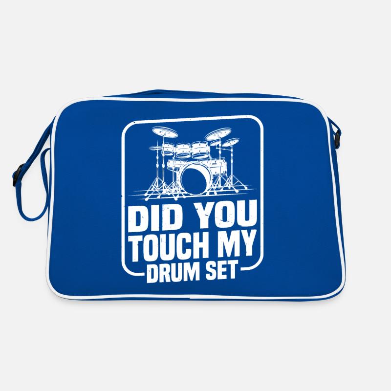Did You Touch My Drum Set 14 Retro Tasche