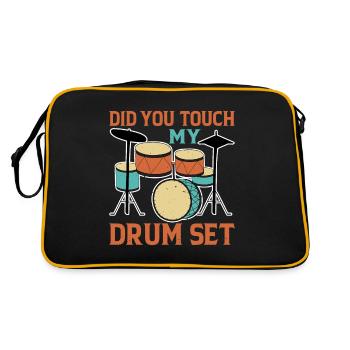 Did You Touch My Drum Set 12 - Retro Bag - black/gold - Back