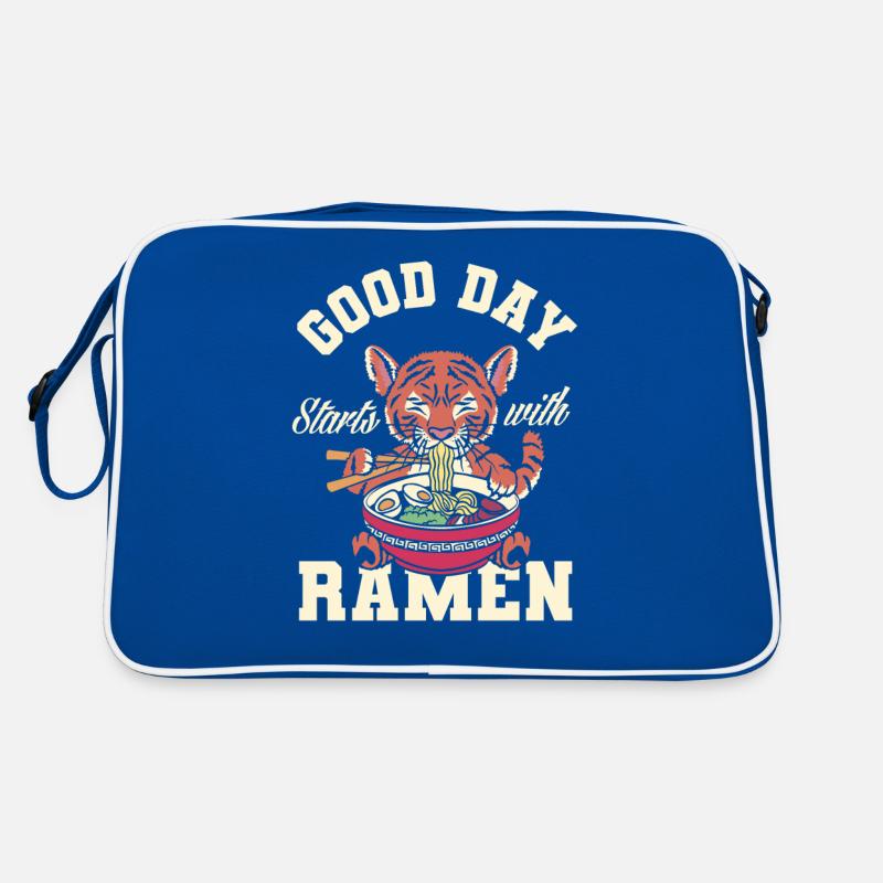 Ein Guter Tag Startet Mit Ramen Geschenk Retro Tasche