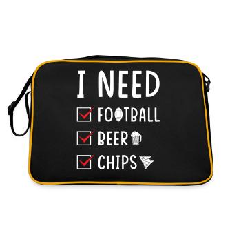 Football Beer Chips - Retro Bag - black/gold - Back