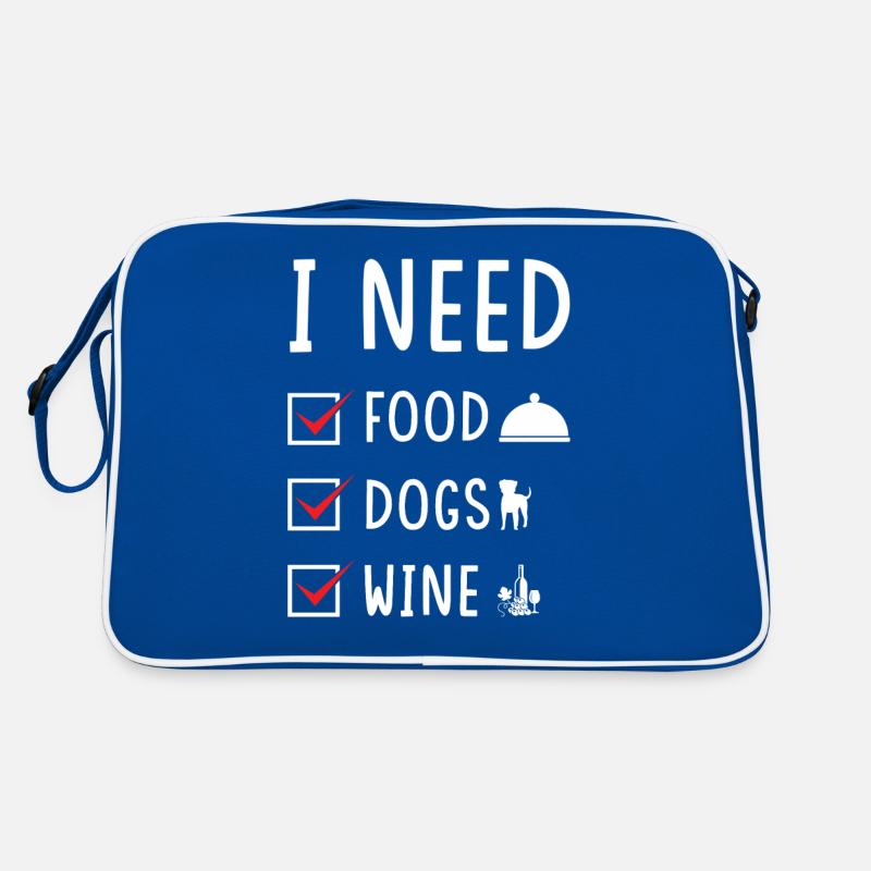 Manger du vin pour chiens Sac Retro