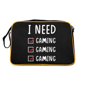 Gaming Gaming Gaming - Sac Retro - noir/or - Dos