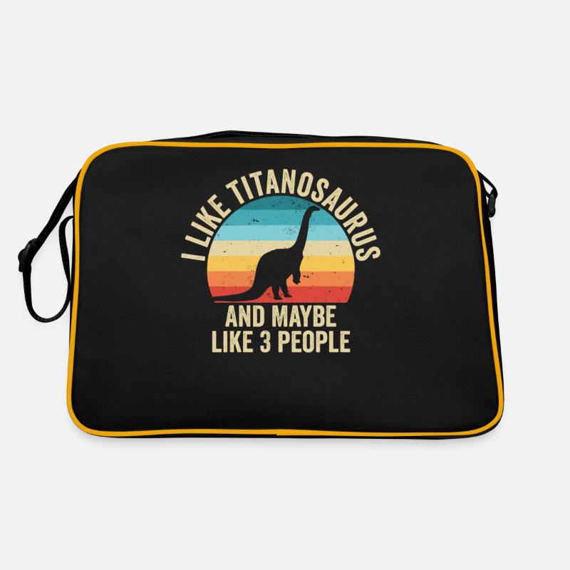 I like The Titanosaurs Gift Humor Dinosaur Retro Bag