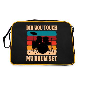 Did You Touch My Drum Set 13 - Retro Bag - black/gold - Back
