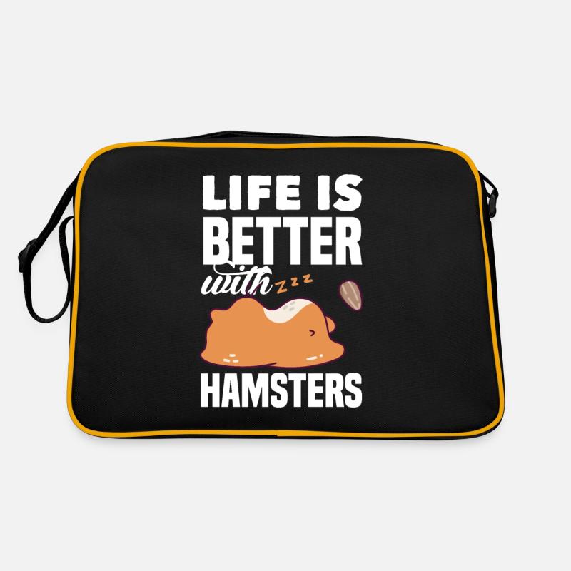 Funny Hamster Gift Retro Bag
