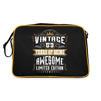 53 ans d’être génial 53 anniversaire 53 ans - Sac Retro - noir/or - Dos