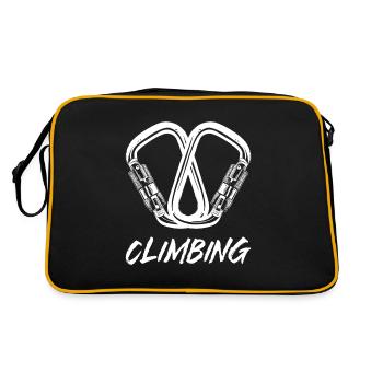 Climbing Mountaineering Mountaineering Alpine Carabiner - Retro Bag - black/gold - Back