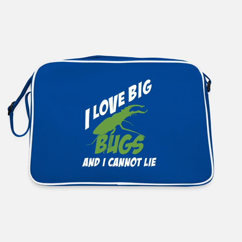 I Like Big Bugs Cannot Lie Funny Entomologe Retro Tasche