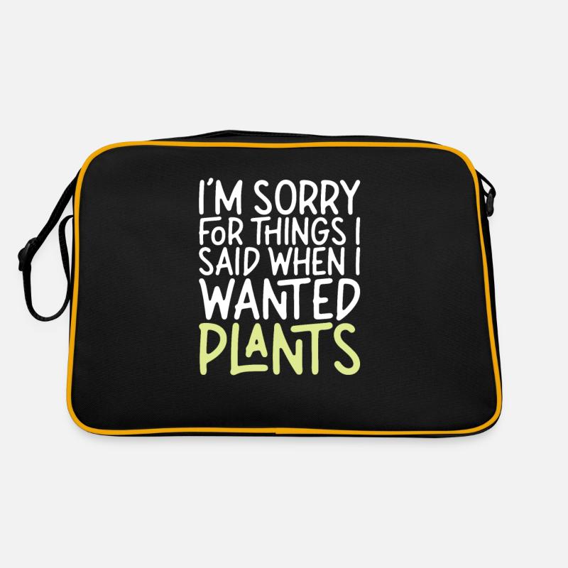 I'm Sorry For Things I Said When I Wanted Plants Retro Bag