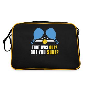 That Was Out? Are You sure? - Retro Bag - black/gold - Back