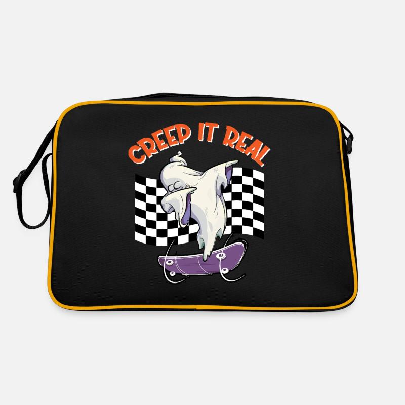 CREEP IT REAL Halloween Dabbing Ghost Retro Tasche