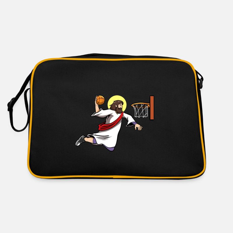 Basketteur Dunking Baskeball Jesus Sac Retro